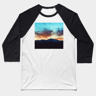 Utah Mountains & Sunset Baseball T-Shirt